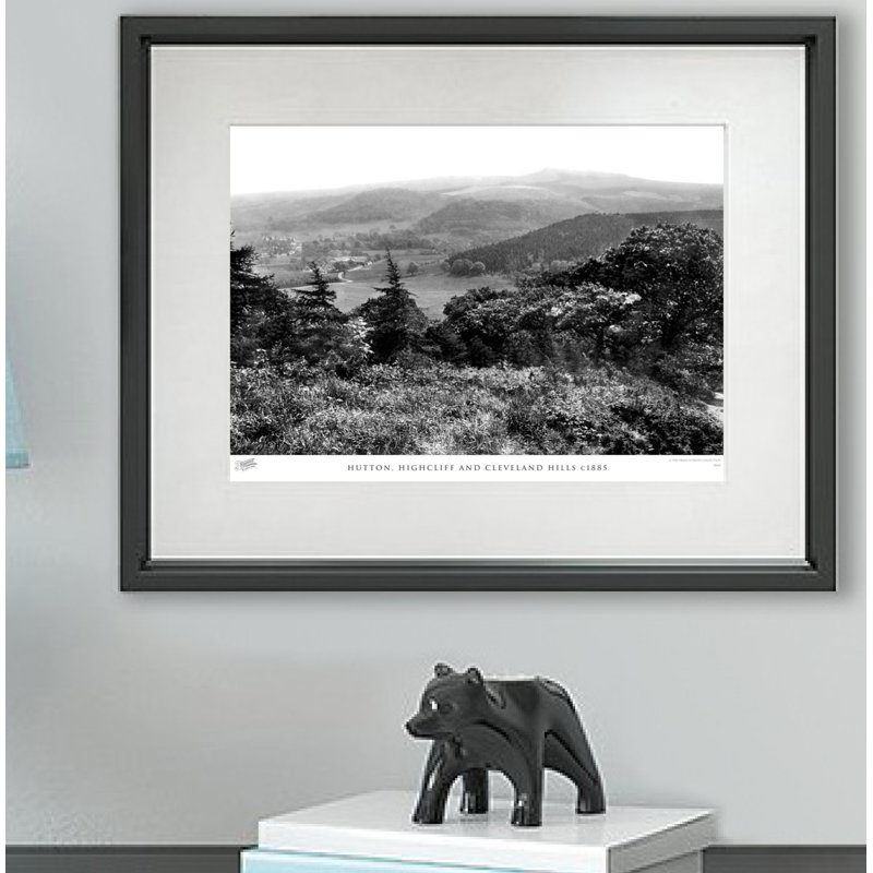 Hutton, Highcliff And Cleveland Hills C1885 - Single Picture Frame Print, 45cm H x 60cm W x 2.3cm D