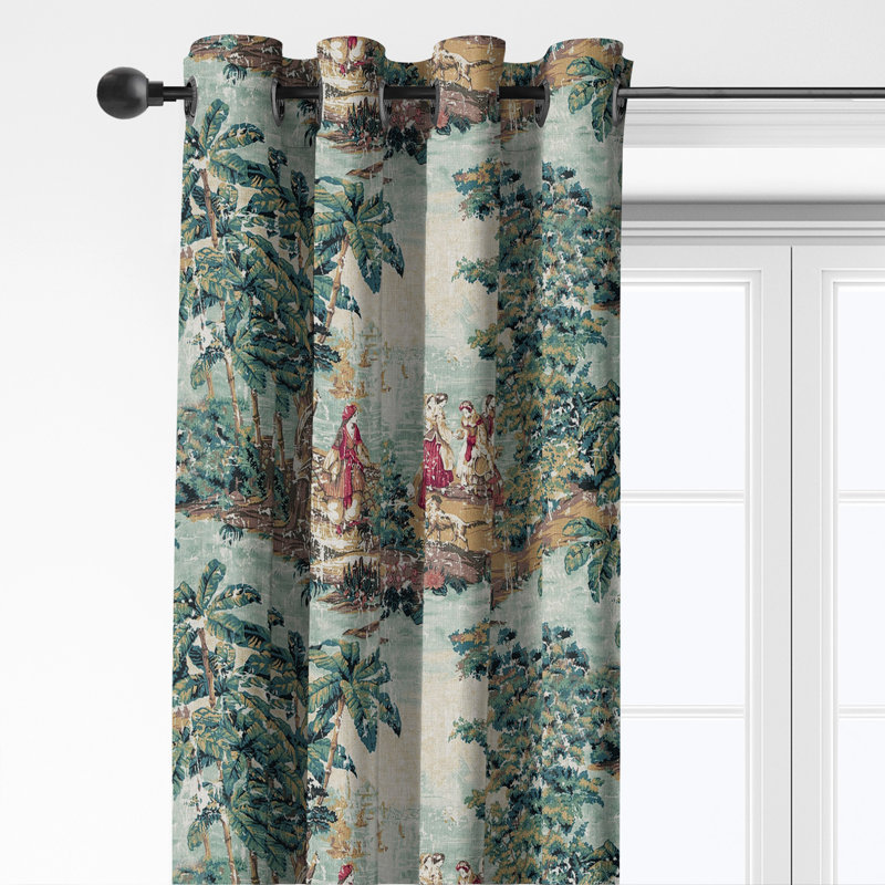 Panneaux de draperie vert campagne antique (comprend 2 panneaux) l 50 po x L 108 po (taille par panneau), 50x108