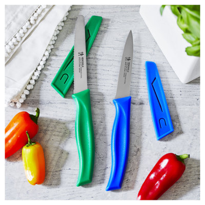 Ensemble de 2 couteaux HENCKELS Kitchen Elements, couleurs variées