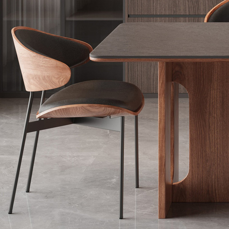 Simple Modern Rectangular Rock Slab Dining Table, 29.5"H x 63"L x 31.5"W
