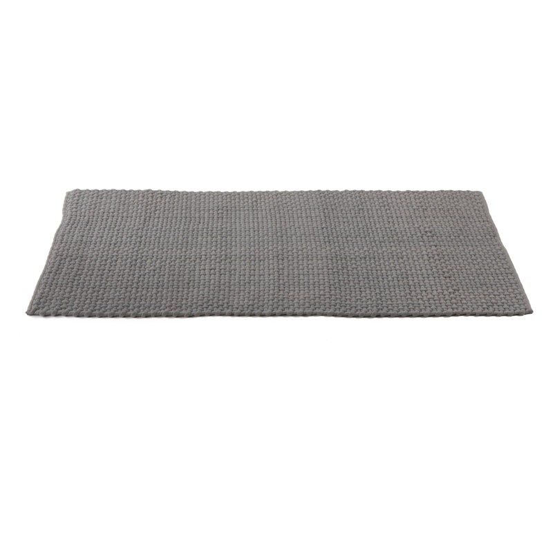 Solid Colour Cotton Area Rug, Rectangle 140 x 200cm