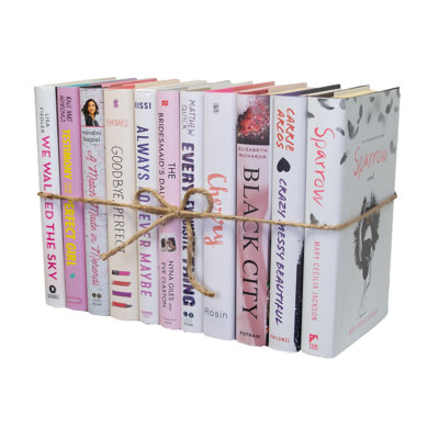 Decorative Books - Blush Dust Jacket Book Bundle - 1 Foot of Pink Books