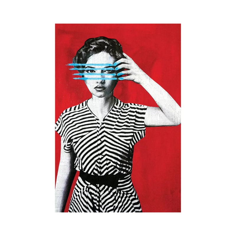 Lines by Annie Terrazzo - Gallery-Wrapped Canvas Giclée on Canvas, Canvas, 20.32 cm H x 30.48 cm W
