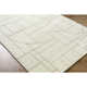 Rectangle Lorette Wool Area Rug with Non-Slip Backing