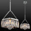 Luminaire suspendu moderne en cristal lustre carré carré pour îlot de cuisine pour vestibule (1 paquet)-1212127578