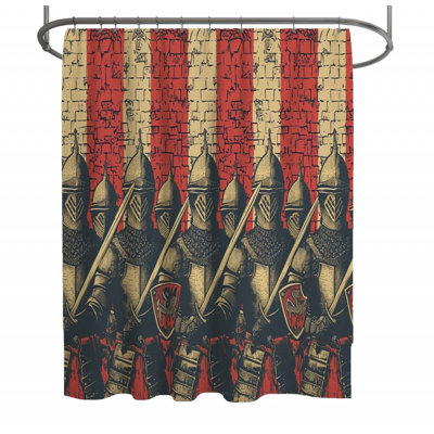 Knights Medieval Warm Shower Curtain
