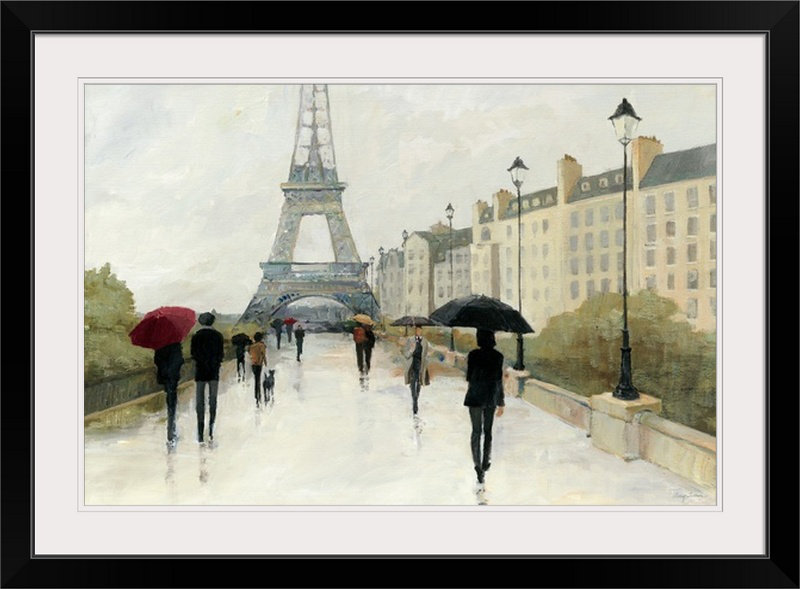 Aniel " Eiffel In The Rain, Marsala Umbrella " by Avery Tillmon Winston Porter 