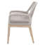Chaise avec accoudoirs en bois massif Krisily-66300983