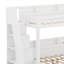 Structure de lit simple superposé avec lit gigogne et escalier de rangement, lit plateforme en bois avec tablettes de rangement, garde-corps et station de charge-1538020976
