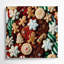 Desserts, biscuits de Noël, toile beige-1121743510