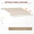 155.5"L x 96.5"W Wall Mounted Terrace Retractable Awning-579159955