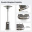 Chauffe-terrasse 50 000 BTU en acier inoxydable Eeast Oak