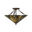 Meyda Tiffany & Stained Glass 3 - Light Semi Flush Mount
