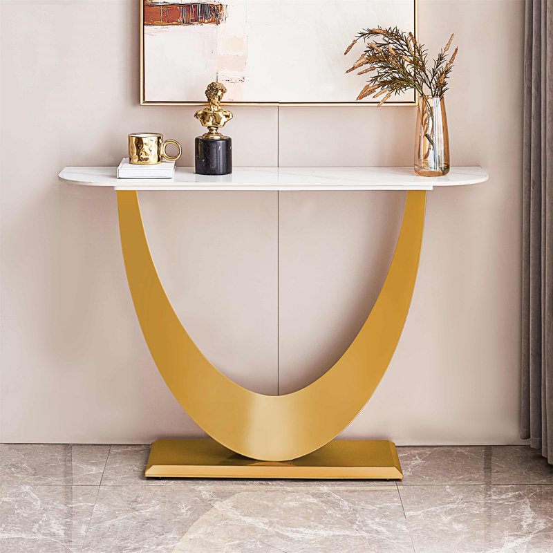 Maxxwell 47.24'' Console Table, Gold