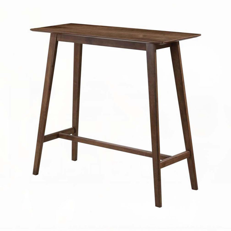 Table de bar rectangulaire en noyer