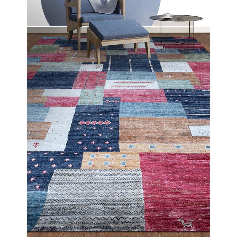 Abstract Area Rug, Rectangle 6' x 9'