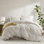Etta Tan All Season Modern Striped 3-Piece King Duvet Set