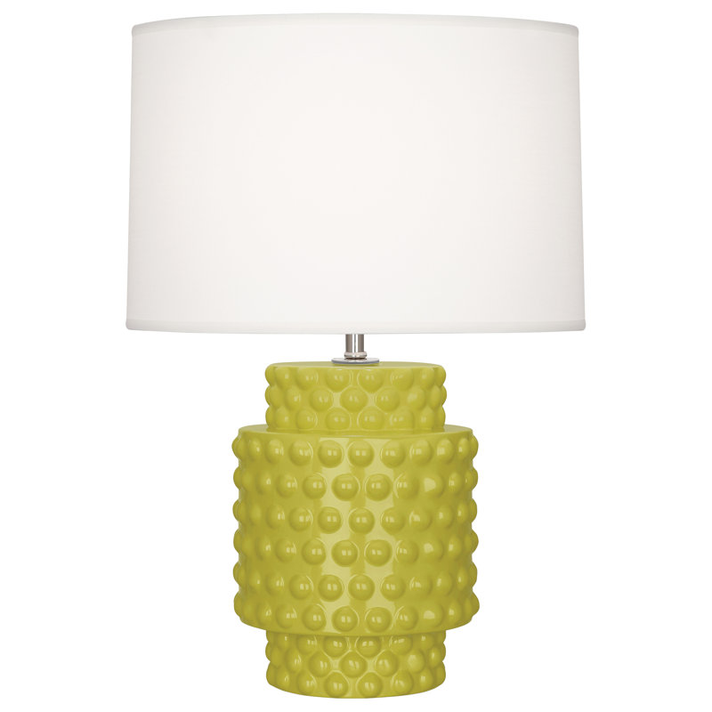 Small Dolly Accent Lamp, 21.5" H x 15" W x 15" D, Citron