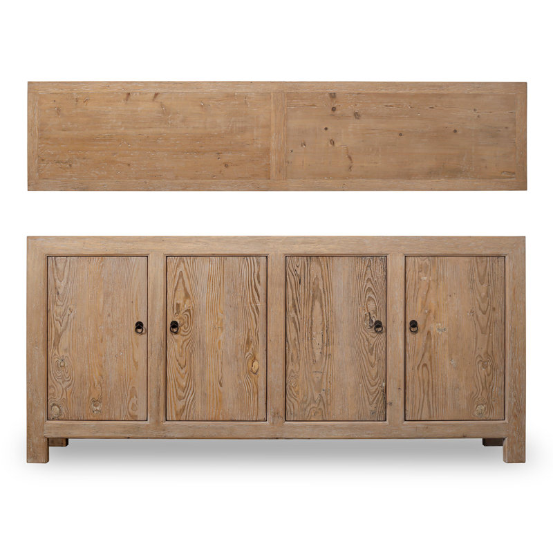 Capri 86.6'' W Solid Wood Sideboard