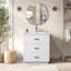  30" Bathroom Vanity with Ceramic Sink, Modern Freestanding Bathroom Vanity with 2 Drawers-1348108518