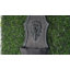 Fontaine cascade de lion 29,9 po à énergie solaire murale, résine, extérieur, gris