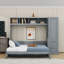 Lit escamotable en bois avec 2 tablettes et 2 tiroirs Tandie-1660981312-1660981313