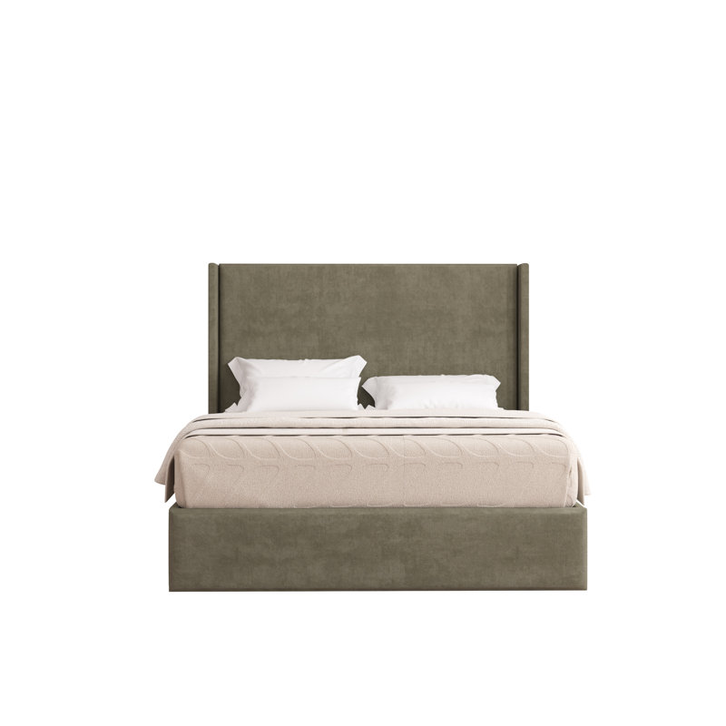Boiko Upholstered Ottoman Storage Bed, Single (3'), Asphalt