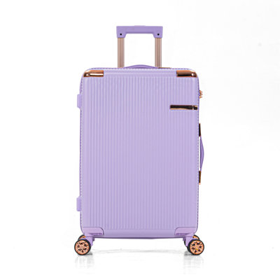 4-piece hard luggage, 360 ° dual rotating four-wheel luggage, password lock, lightweight universal wheel luggage, portable luggage.