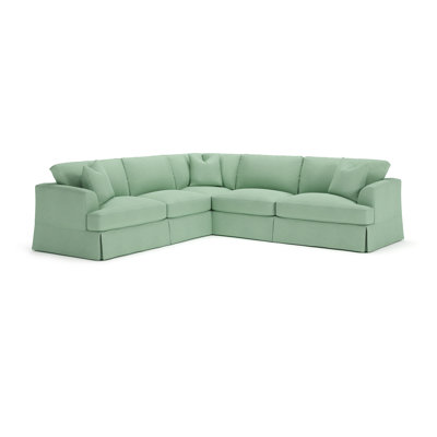 Lucia 4 - Piece Slipcovered L-Sectional