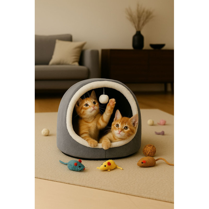Lit pour chat, Gris