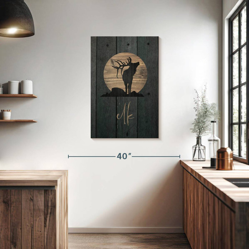 Brampt Wilderness Wood Elk, 36" H x 24" W