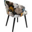 Chair with Armrest Peony Flower Yellow