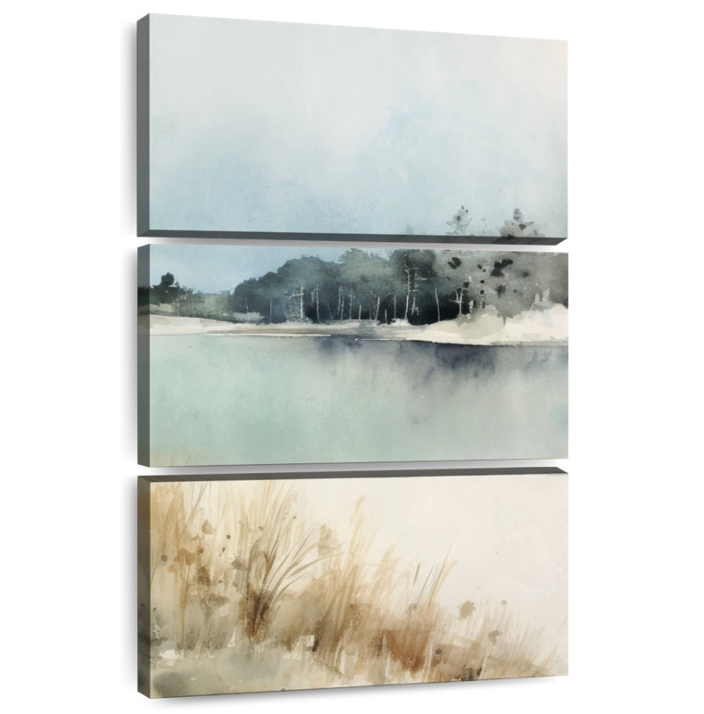 Paysage de rivière sereine Alvord I, H 38 po x l 24 po