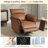 Faux Leather Swivel Power Recliner, Electric Adjustable 270 ° Rotate Upholstered Lounge Chair -156147350