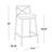 Dannie 25" Stackable Counter Stools-1222409669-1222409670