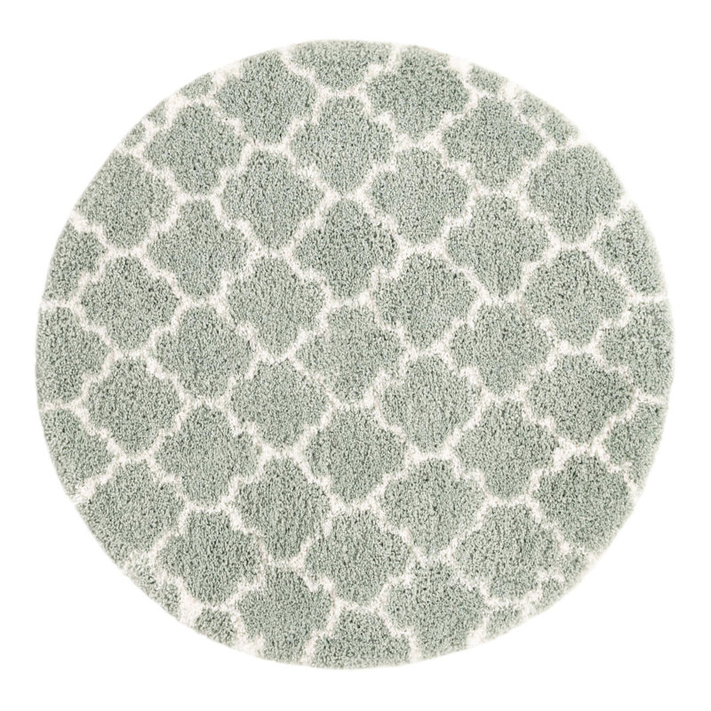 Jaryiah Performance Geometric Indoor Rug, Round 5'3"