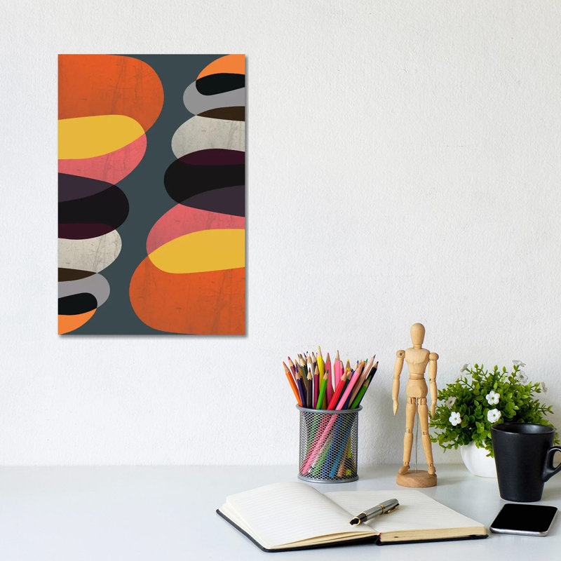 Graphic I by Susana Paz - Wrapped Canvas Print, 20.32 cm H x 30.48 cm W