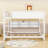 Queen Over Queen Bunk Bed With Cabinets And Charging Station-1451374904