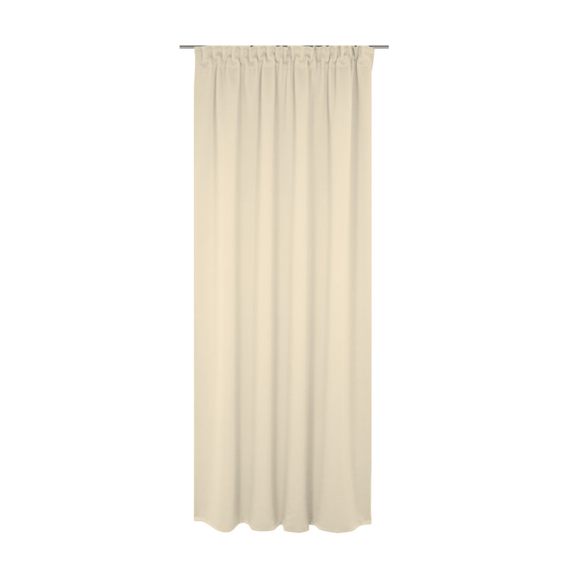 Newbury Room Darkening Single Curtain Panel, 130cm Width x 335cm Drop, Beige