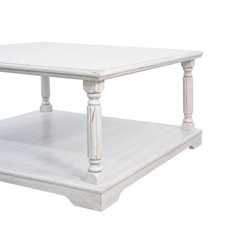 Allanton Square Coffee Table, Antique White