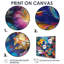 «Blue Yellow Tropical Fish Paradise I - Sea Creatures», reproduction d'art murale-1528639958-1528639953