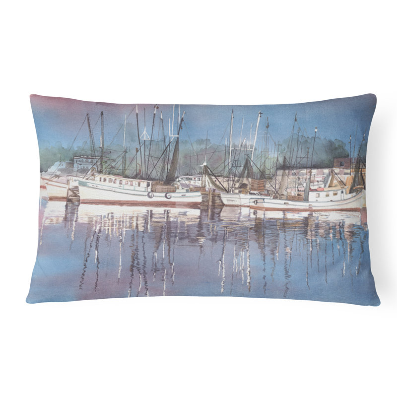 Coussin intérieur / extérieur bleu Harbor