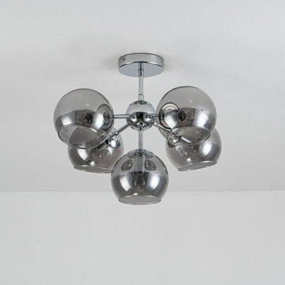 Glass Semi Flush Mount