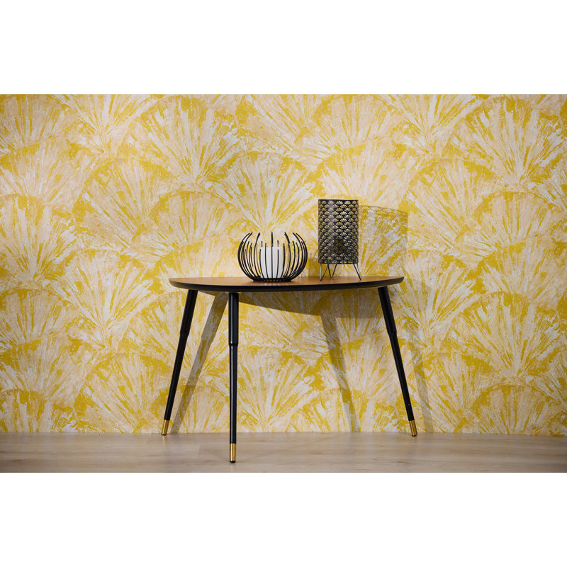 Galerie Horizon Wide Fan Wallpaper, Yellow