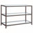 Nickel 2-Shelf Glass Top Entryway Console Table