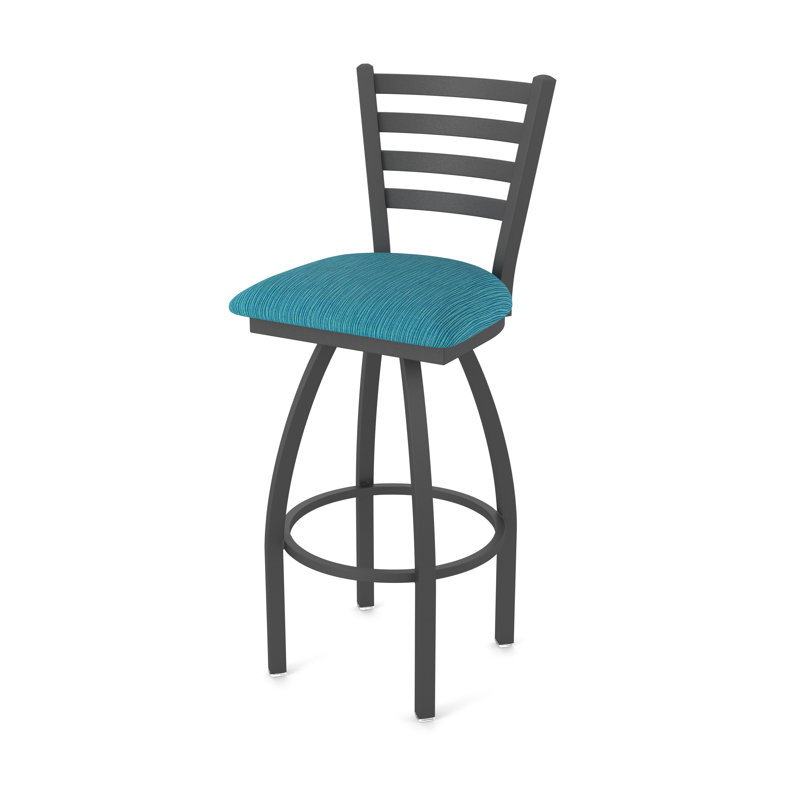 Tabouret pivotant Jackie, Étain, Tabouret de comptoir (siège d'une hauteur de 25 p, Tissu - marée graphique