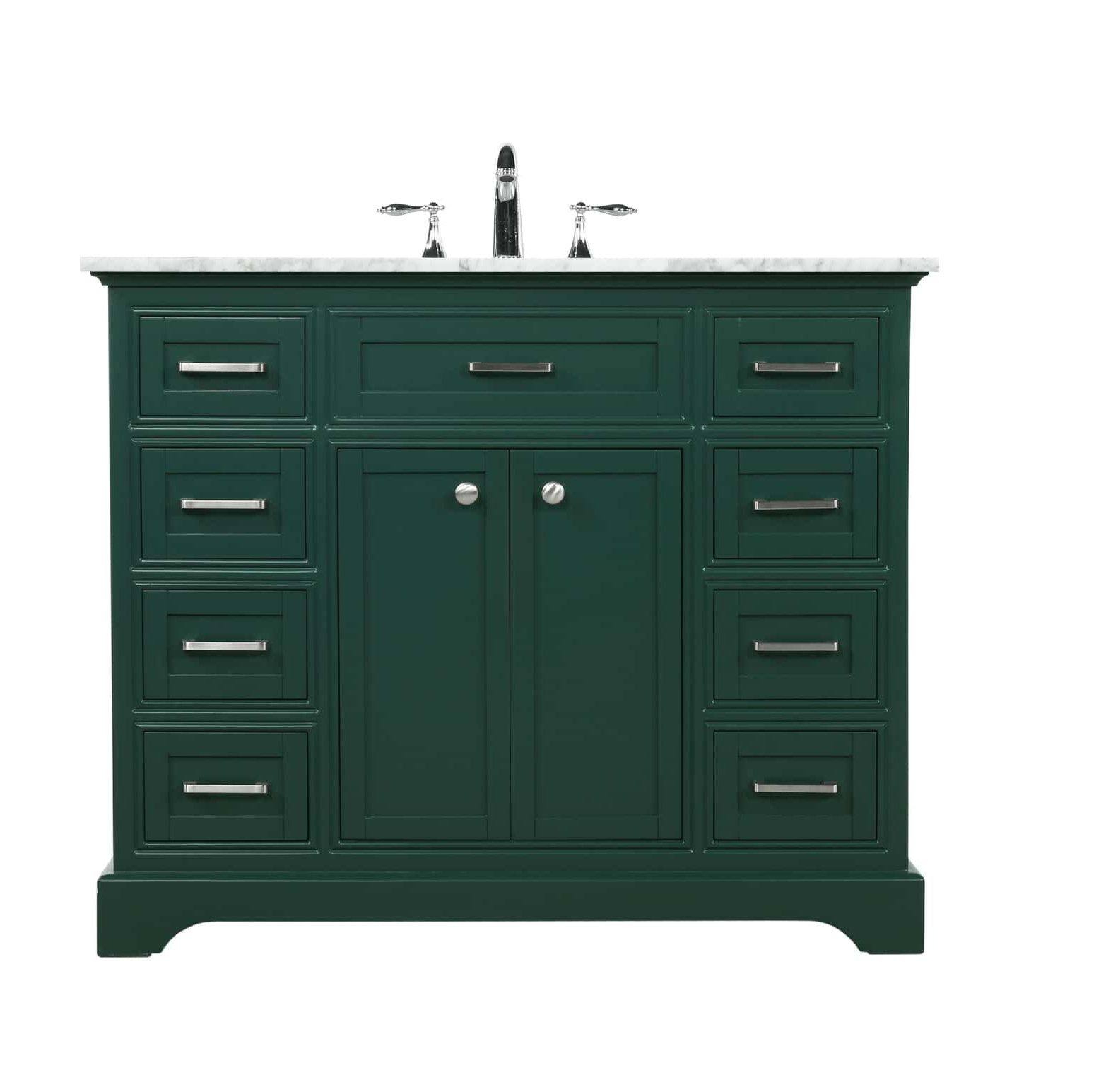 Hermes 42" Single Bathroom Vanity Set, Green