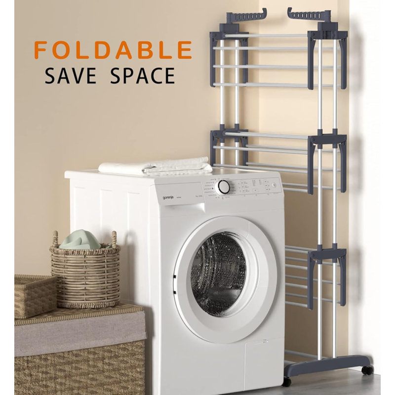 126cm Rolling Clothing Rack