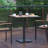 Saville Outdoor Faux Teak Dining or Patio Table with Poly Slats-1225780829