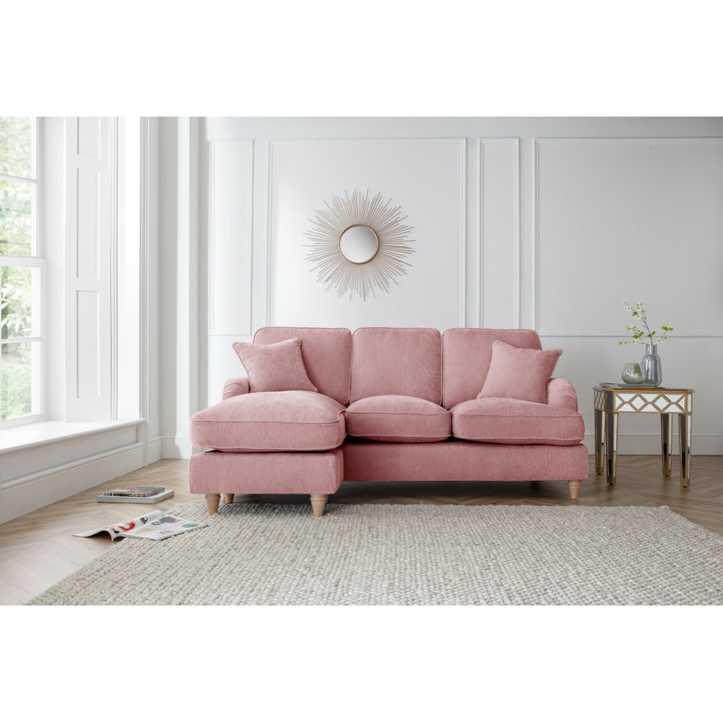 Galilee Chaise Sofa, Left hand Facing, Navy